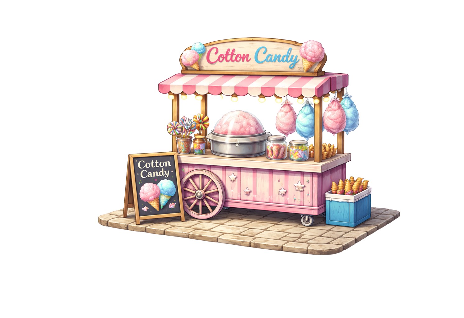 Zuckerwattestand